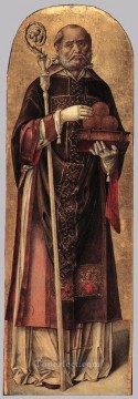 Bartolomeo Vivarini Painting - St Nicholas Of Bari Bartolomeo Vivarini